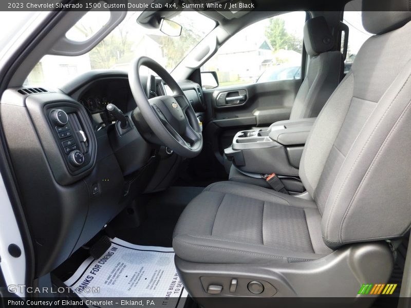 Summit White / Jet Black 2023 Chevrolet Silverado 1500 Custom Double Cab 4x4