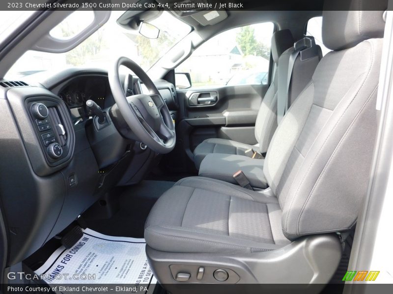 Summit White / Jet Black 2023 Chevrolet Silverado 1500 Custom Double Cab 4x4