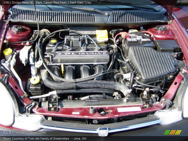 Dark Garnet Red Pearl / Dark Slate Gray 2001 Dodge Neon SE
