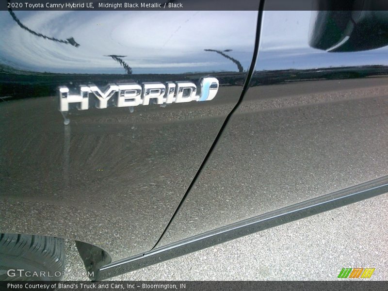 Midnight Black Metallic / Black 2020 Toyota Camry Hybrid LE