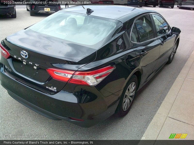 Midnight Black Metallic / Black 2020 Toyota Camry Hybrid LE