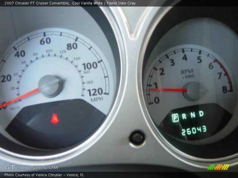 Cool Vanilla White / Pastel Slate Gray 2007 Chrysler PT Cruiser Convertible