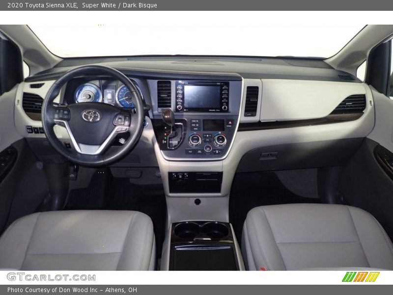 Super White / Dark Bisque 2020 Toyota Sienna XLE