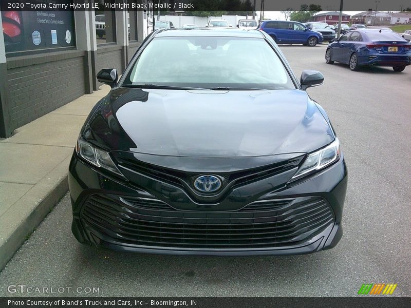 Midnight Black Metallic / Black 2020 Toyota Camry Hybrid LE
