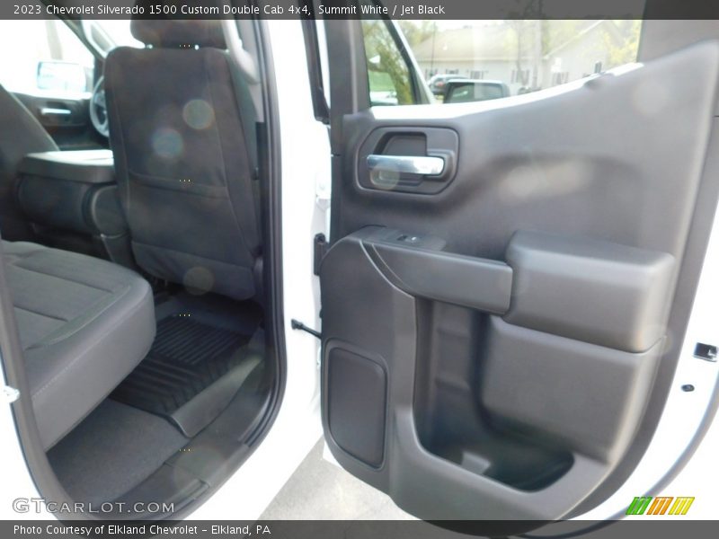 Summit White / Jet Black 2023 Chevrolet Silverado 1500 Custom Double Cab 4x4