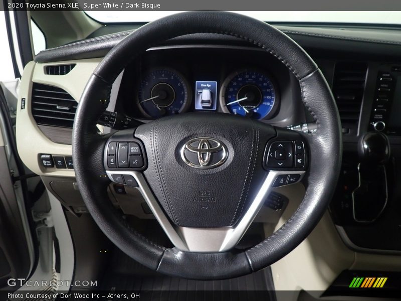 Super White / Dark Bisque 2020 Toyota Sienna XLE
