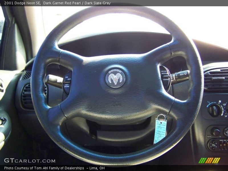 Dark Garnet Red Pearl / Dark Slate Gray 2001 Dodge Neon SE