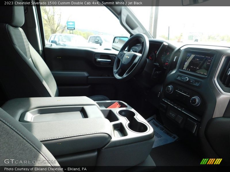 Summit White / Jet Black 2023 Chevrolet Silverado 1500 Custom Double Cab 4x4