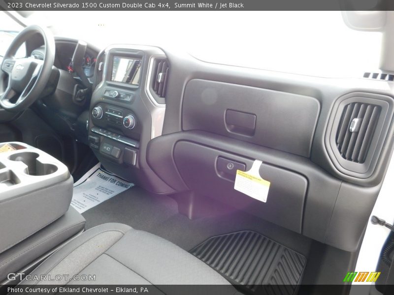 Summit White / Jet Black 2023 Chevrolet Silverado 1500 Custom Double Cab 4x4