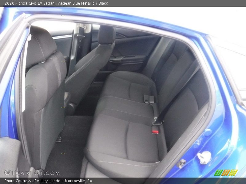Aegean Blue Metallic / Black 2020 Honda Civic EX Sedan