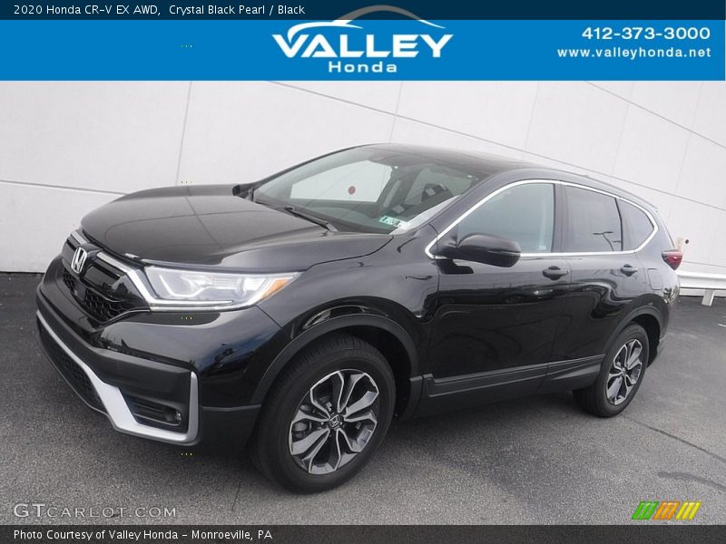 Crystal Black Pearl / Black 2020 Honda CR-V EX AWD