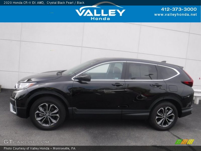 Crystal Black Pearl / Black 2020 Honda CR-V EX AWD