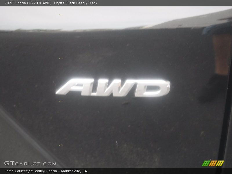 Crystal Black Pearl / Black 2020 Honda CR-V EX AWD