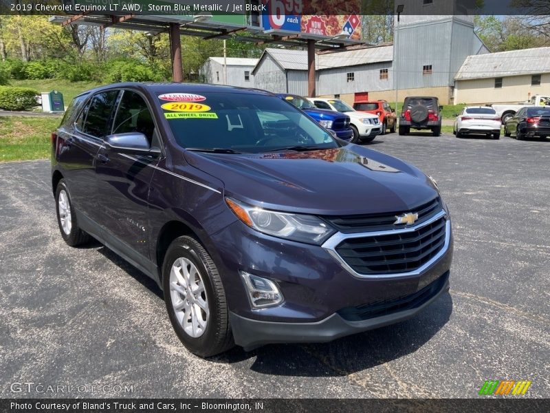 Storm Blue Metallic / Jet Black 2019 Chevrolet Equinox LT AWD