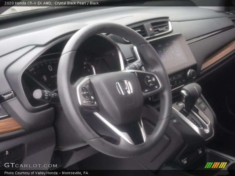 Crystal Black Pearl / Black 2020 Honda CR-V EX AWD
