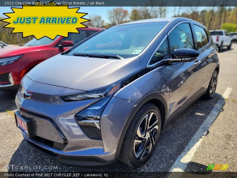 Gray Ghost Metallic / Jet Black 2023 Chevrolet Bolt EV LT