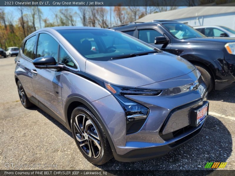 Gray Ghost Metallic / Jet Black 2023 Chevrolet Bolt EV LT