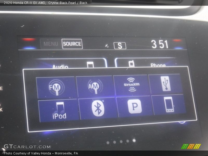 Crystal Black Pearl / Black 2020 Honda CR-V EX AWD