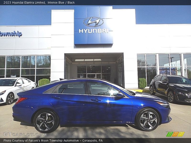 Intense Blue / Black 2023 Hyundai Elantra Limited
