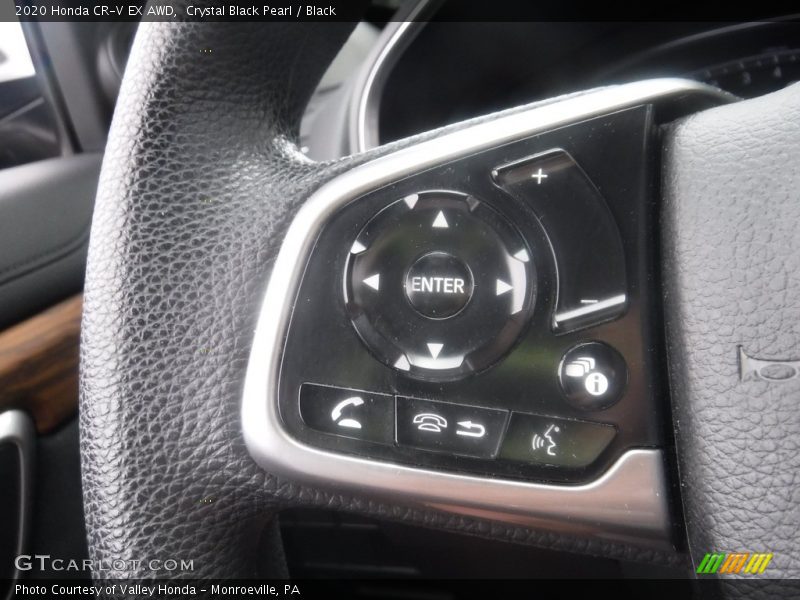 Crystal Black Pearl / Black 2020 Honda CR-V EX AWD
