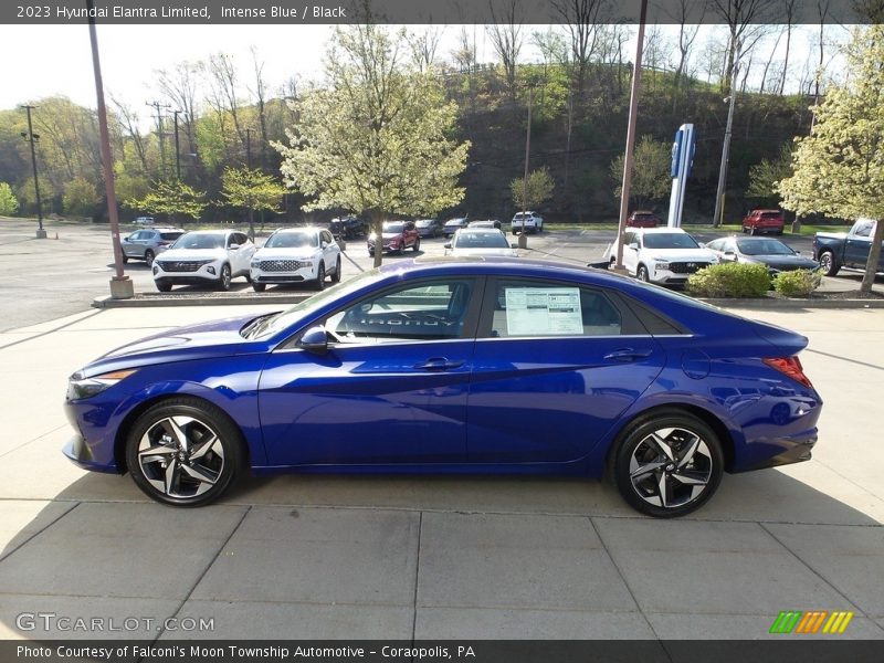 Intense Blue / Black 2023 Hyundai Elantra Limited