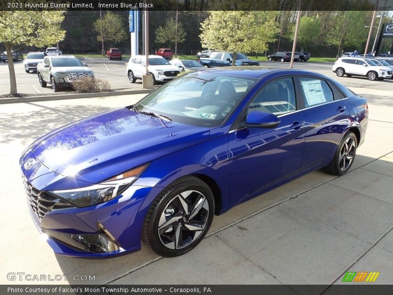 Intense Blue / Black 2023 Hyundai Elantra Limited