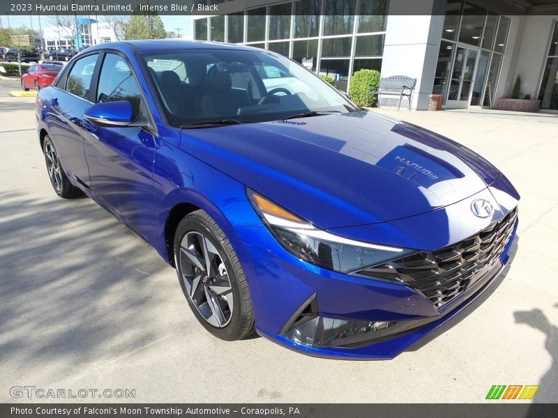 Intense Blue / Black 2023 Hyundai Elantra Limited