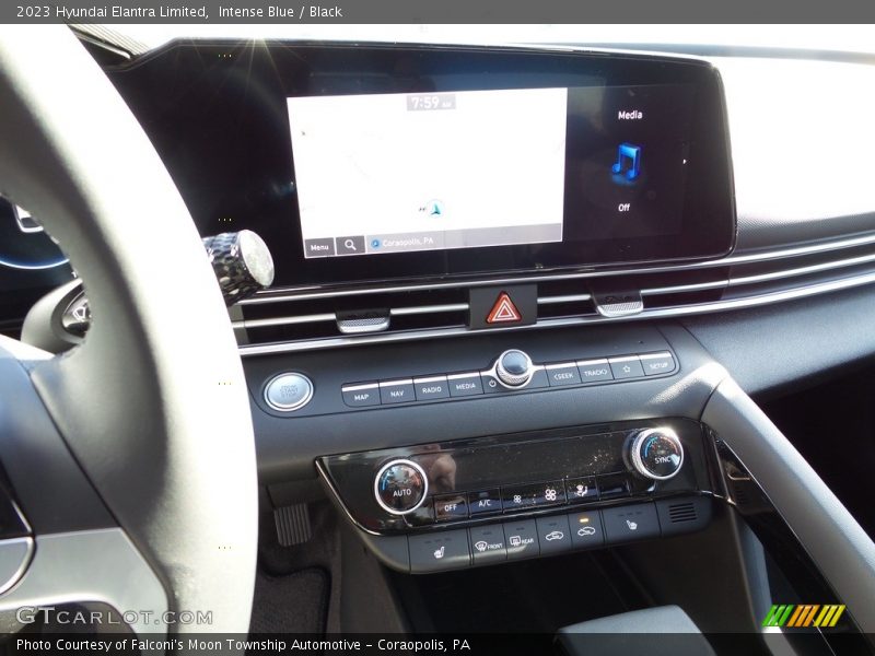 Intense Blue / Black 2023 Hyundai Elantra Limited