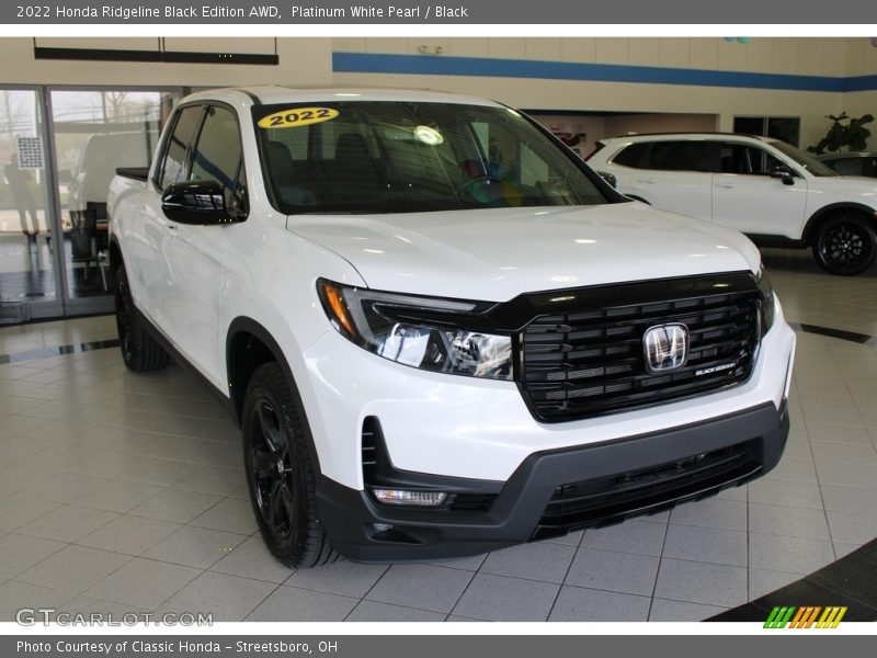 Platinum White Pearl / Black 2022 Honda Ridgeline Black Edition AWD