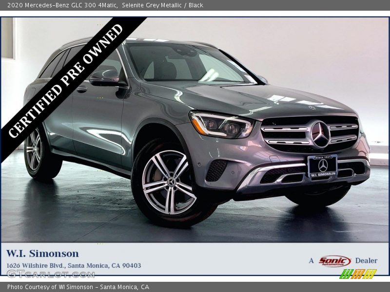 Selenite Grey Metallic / Black 2020 Mercedes-Benz GLC 300 4Matic