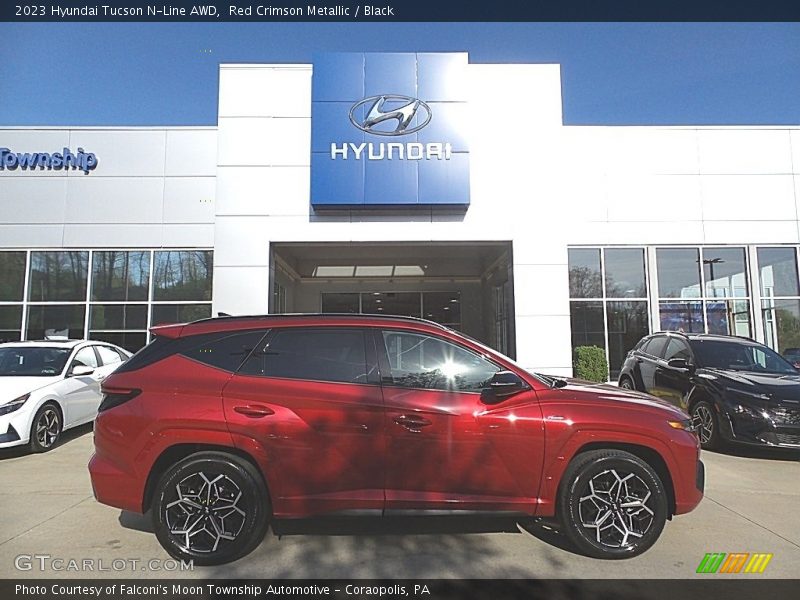 Red Crimson Metallic / Black 2023 Hyundai Tucson N-Line AWD