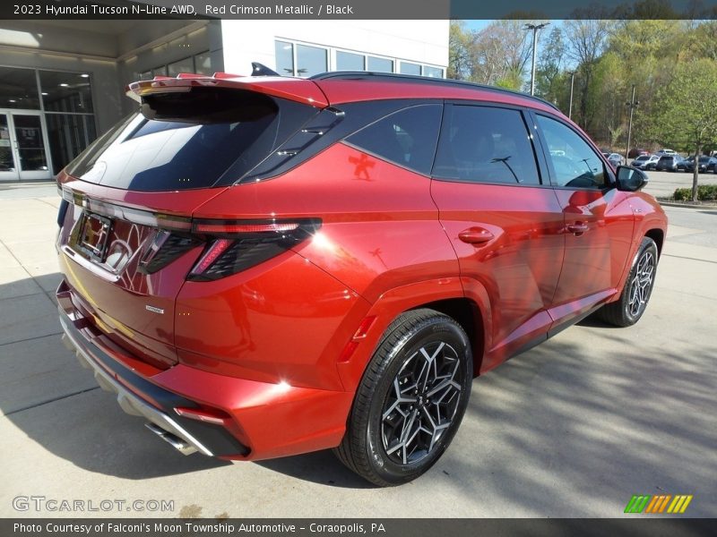 Red Crimson Metallic / Black 2023 Hyundai Tucson N-Line AWD