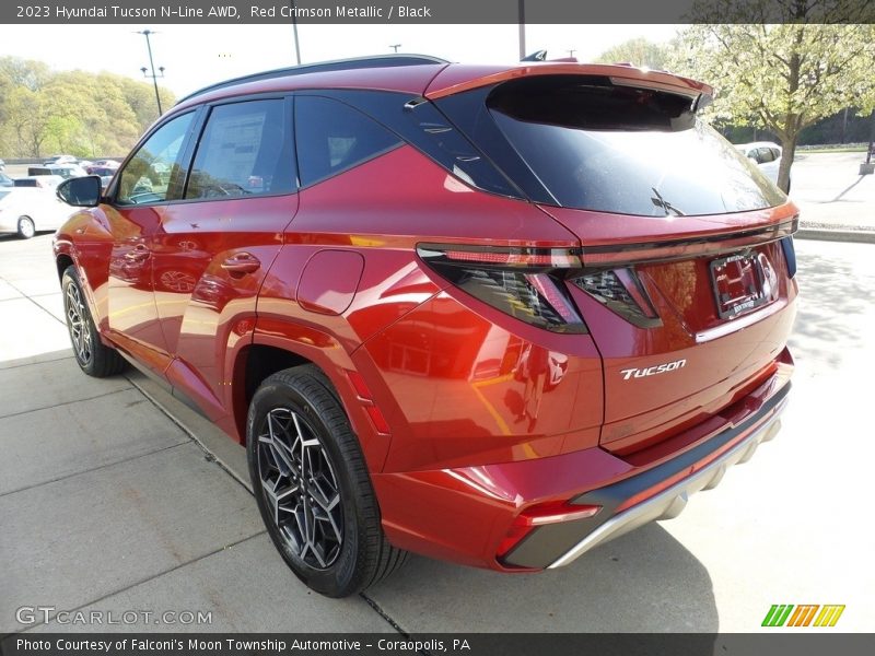 Red Crimson Metallic / Black 2023 Hyundai Tucson N-Line AWD