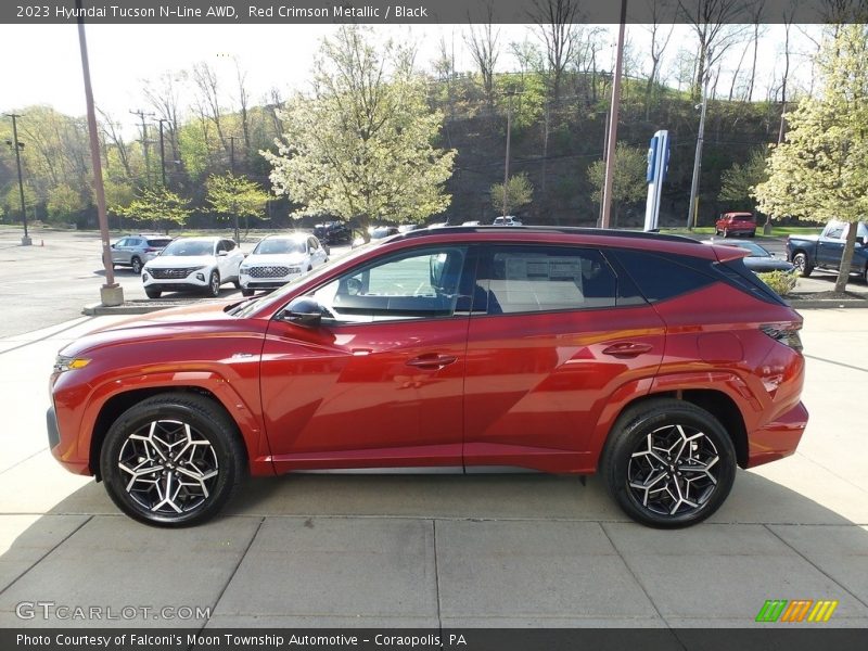 Red Crimson Metallic / Black 2023 Hyundai Tucson N-Line AWD