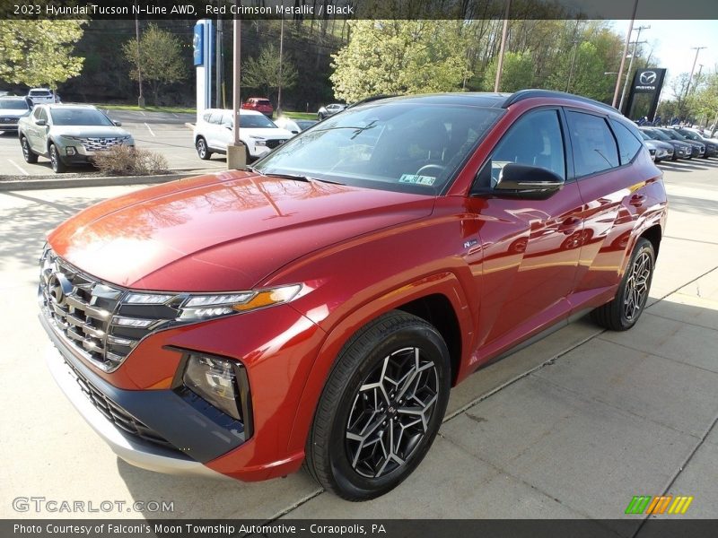 Red Crimson Metallic / Black 2023 Hyundai Tucson N-Line AWD