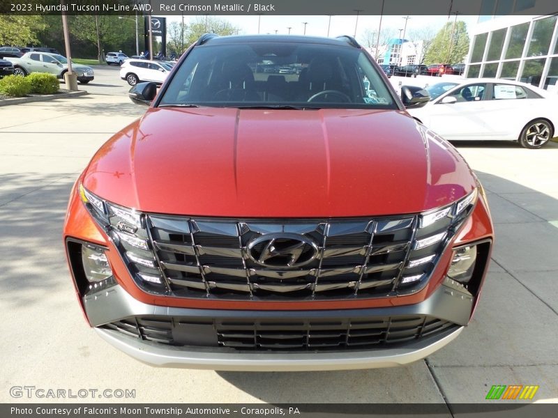 Red Crimson Metallic / Black 2023 Hyundai Tucson N-Line AWD