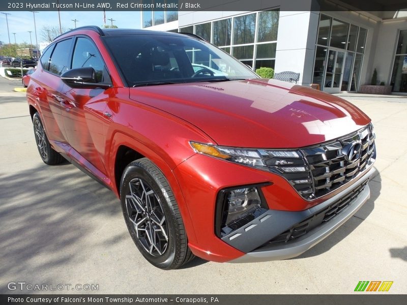 Red Crimson Metallic / Black 2023 Hyundai Tucson N-Line AWD