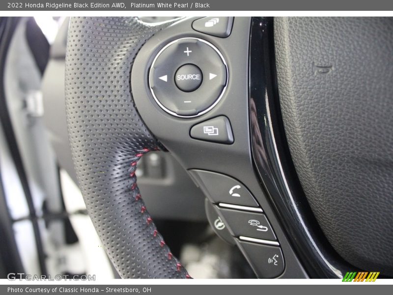 Platinum White Pearl / Black 2022 Honda Ridgeline Black Edition AWD
