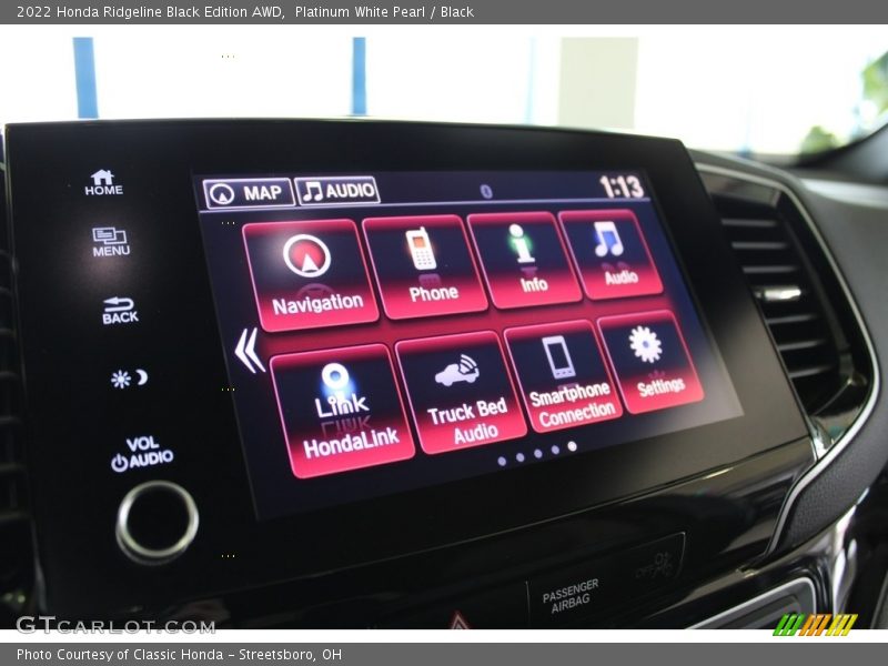 Platinum White Pearl / Black 2022 Honda Ridgeline Black Edition AWD