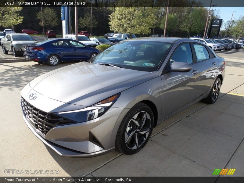 Fluid Metal / Black 2023 Hyundai Elantra SEL