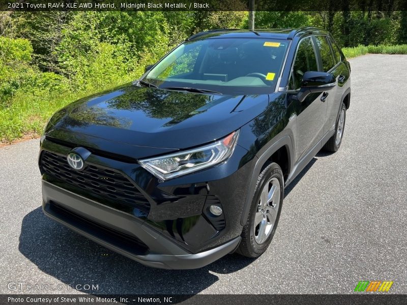 Midnight Black Metallic / Black 2021 Toyota RAV4 XLE AWD Hybrid