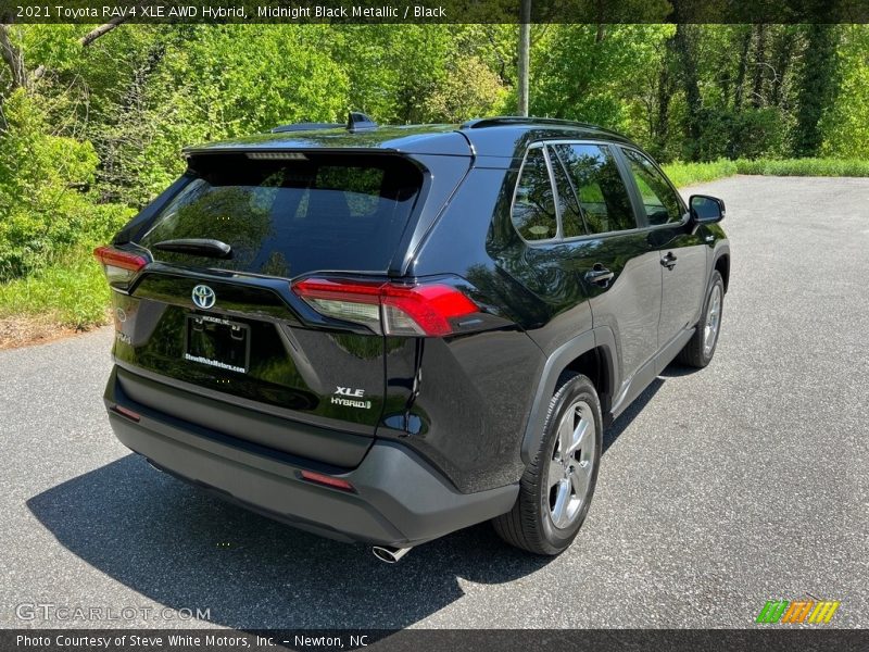 Midnight Black Metallic / Black 2021 Toyota RAV4 XLE AWD Hybrid