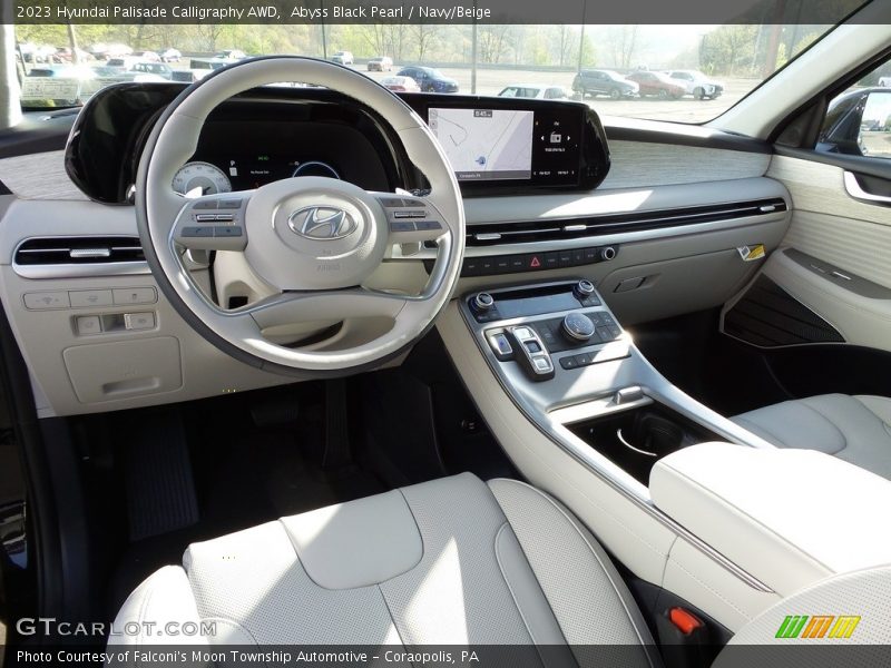 Abyss Black Pearl / Navy/Beige 2023 Hyundai Palisade Calligraphy AWD