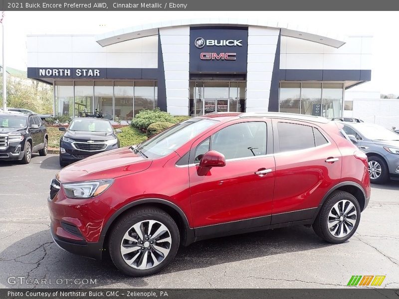 Cinnabar Metallic / Ebony 2021 Buick Encore Preferred AWD