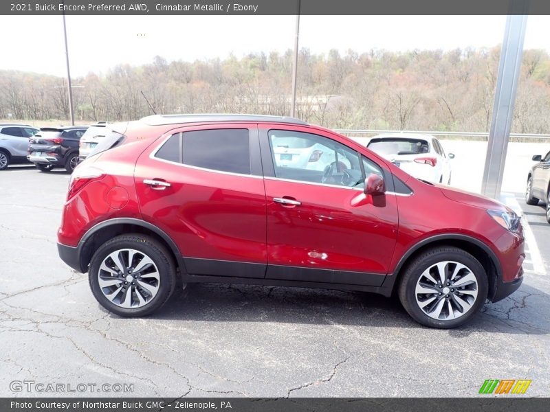 Cinnabar Metallic / Ebony 2021 Buick Encore Preferred AWD