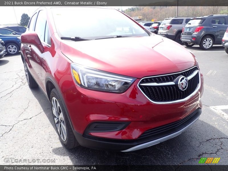 Cinnabar Metallic / Ebony 2021 Buick Encore Preferred AWD