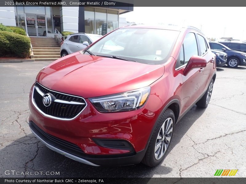 Cinnabar Metallic / Ebony 2021 Buick Encore Preferred AWD