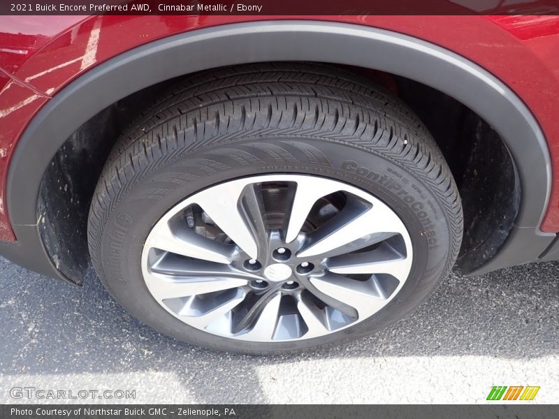 Cinnabar Metallic / Ebony 2021 Buick Encore Preferred AWD