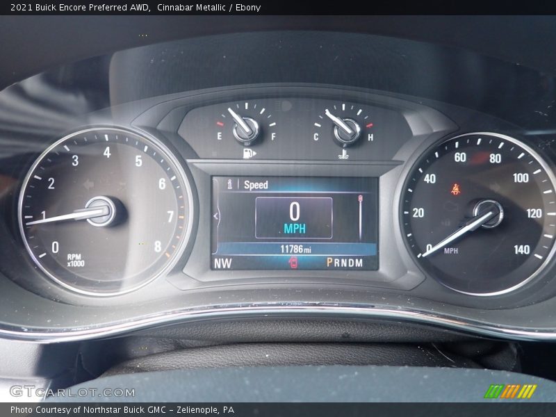 Cinnabar Metallic / Ebony 2021 Buick Encore Preferred AWD