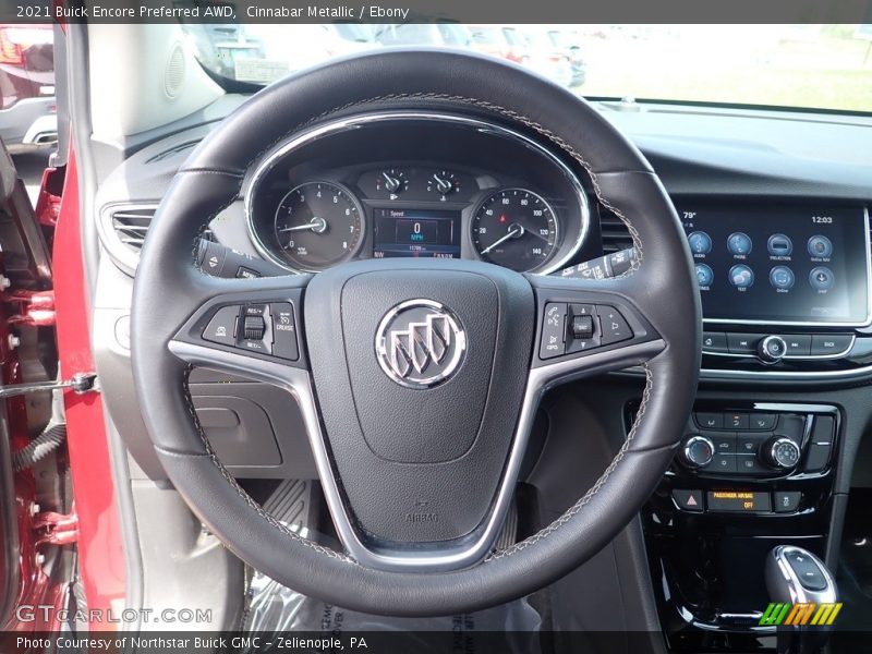 Cinnabar Metallic / Ebony 2021 Buick Encore Preferred AWD